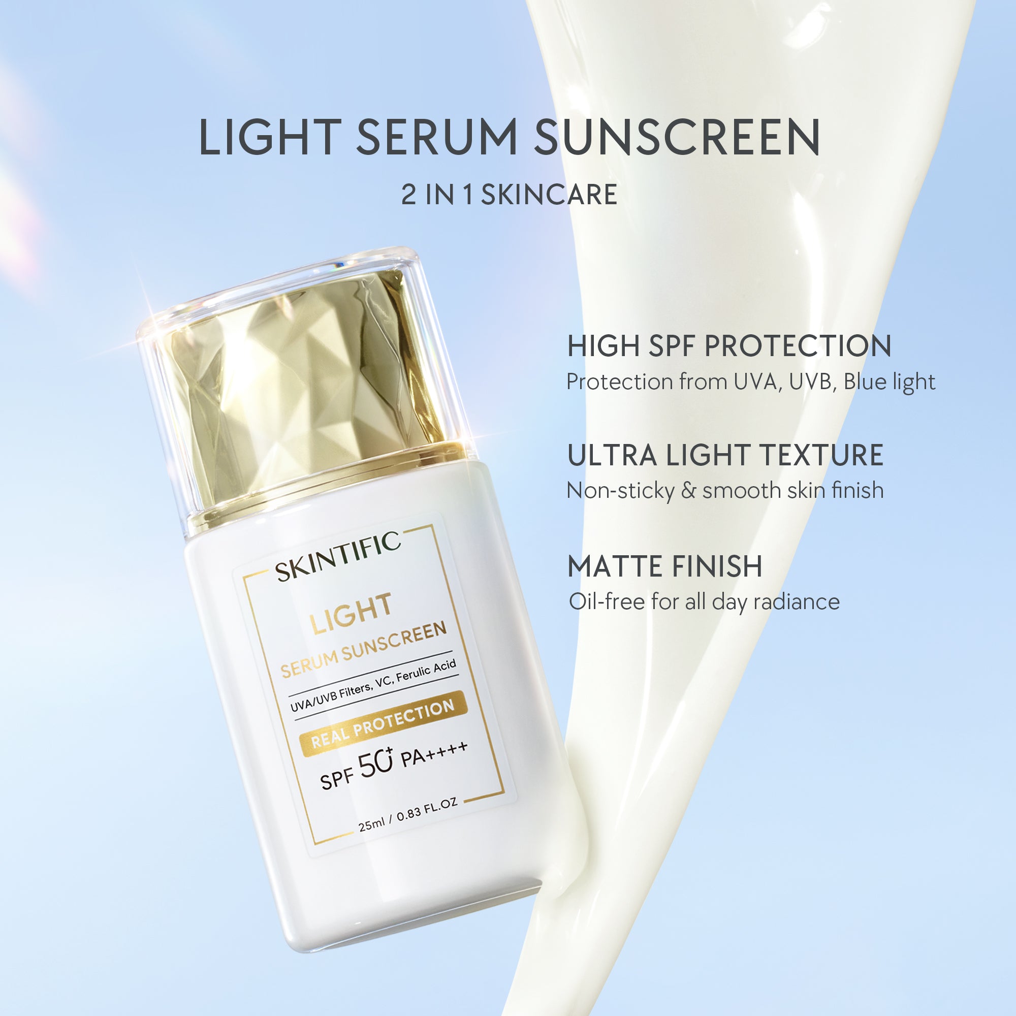 【New Launch】Light Serum Sunscreen SPF50 PA ++++