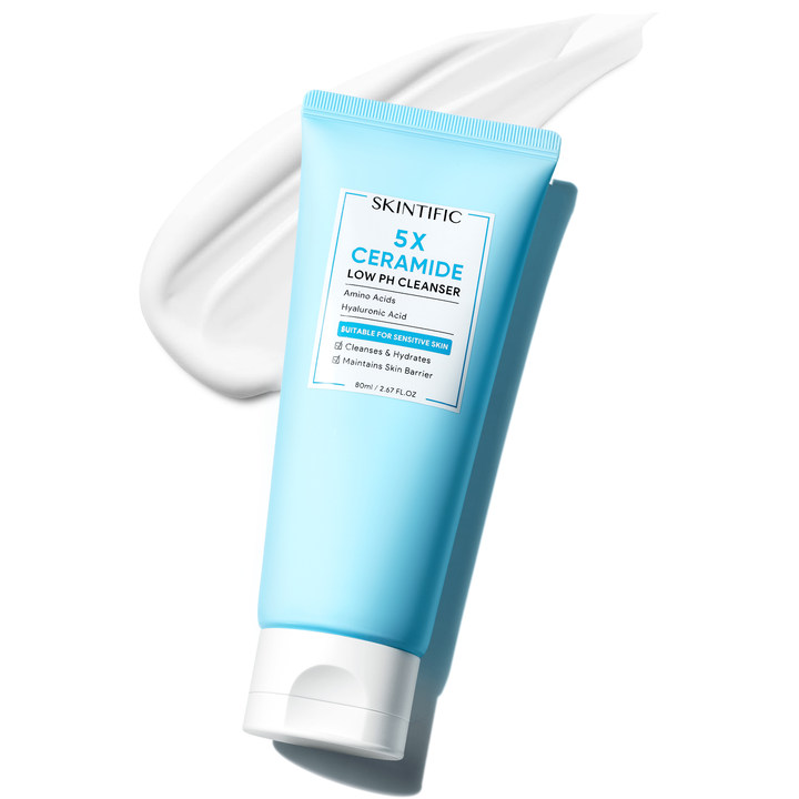 5X Ceramide Low pH Cleanser Facial Wash for Sensitive Skin