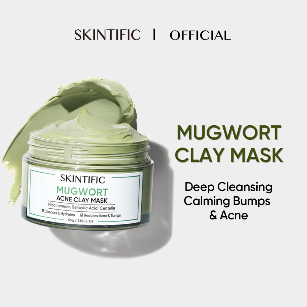 SKINTIFIC Mugwort Mask Anti Pores & Acne Clay Mask 55G