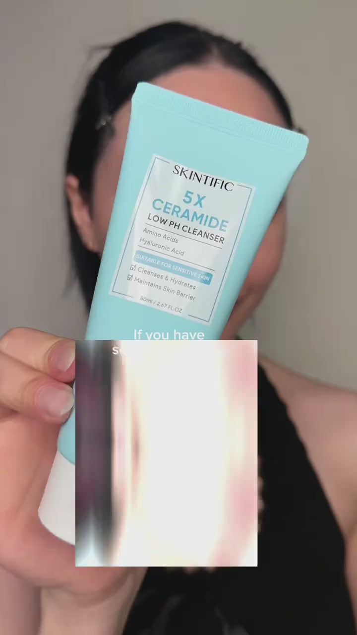 5X Ceramide Low pH Cleanser Facial Wash for Sensitive Skin